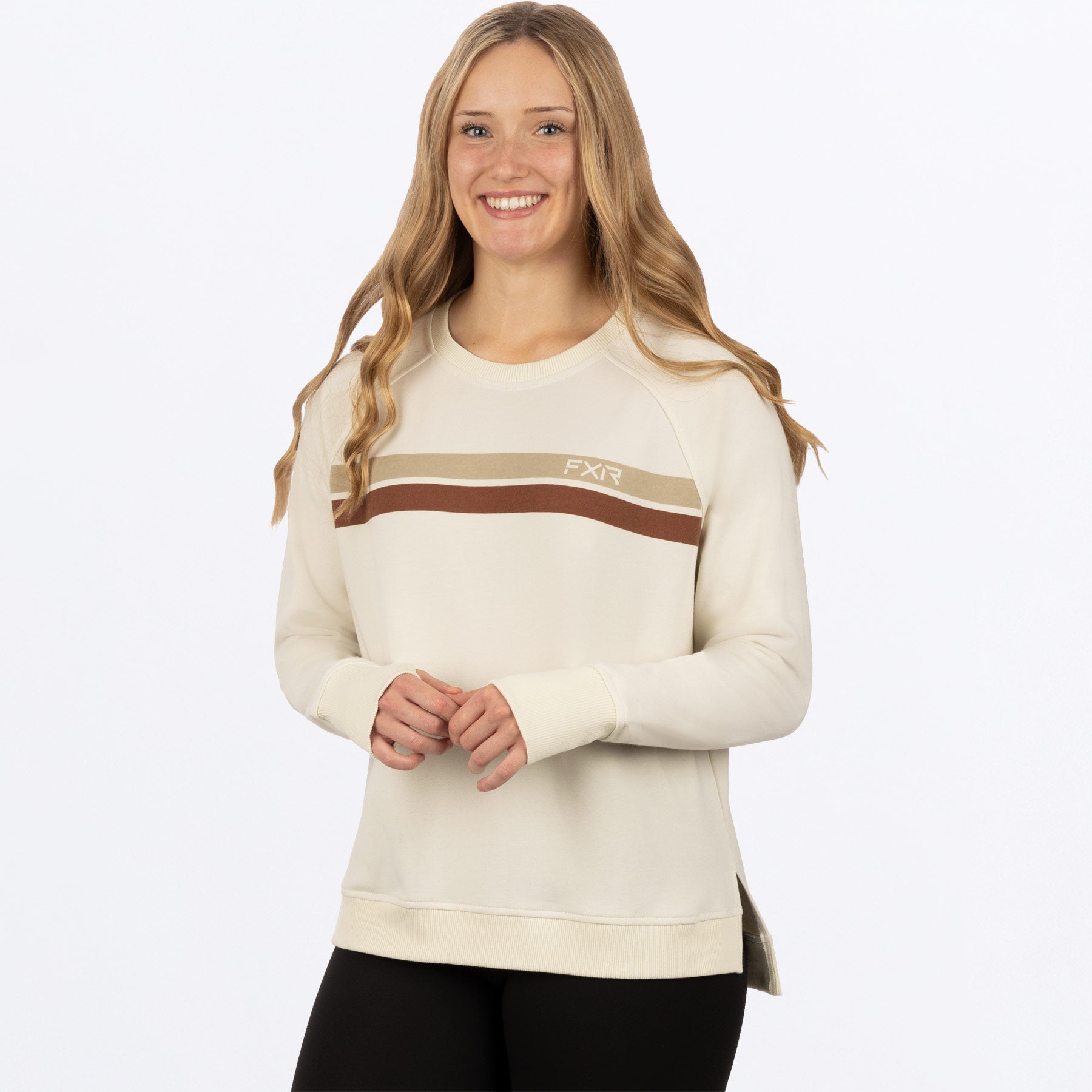 Women's Side Star Crewneck Pullover Sweater